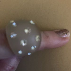 Marc Jacobs Jewelry - Marc Jacobs lucite ring 8 1/2 new w/crystals fun Marc Jacobs Jewelry - Marc Jacobs lucite ring 8 1/2 new w/crystals fun
